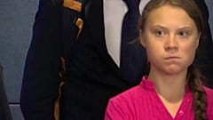 La mirada de Greta Thunberg a Donald Trump después de dar un poderoso discurso en la ONU
