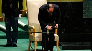 عبد الفتاح السيسي بعد إلقائه كلمة في الجمعية العامة للأمم المتحدة 