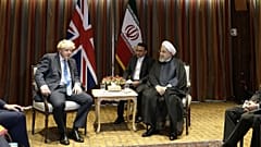 جانسون در دیدار با روحانی: نگران اقدامات تنش‌زای ایران در منطقه هستیم