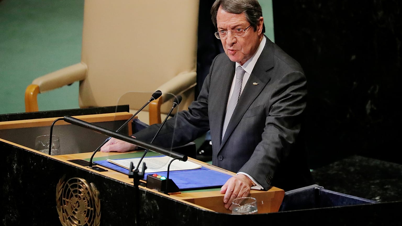 Το απόγευμα η ομιλία Αναστασιάδη στην ΓΣ του ΟΗΕ