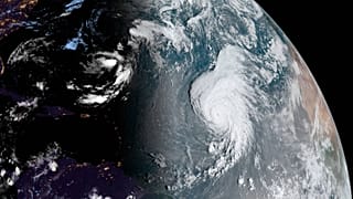 El huracán Lorenzo el 25 de septiembre