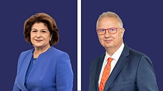 Rovana Plumb y Laszlo Trocsanyi