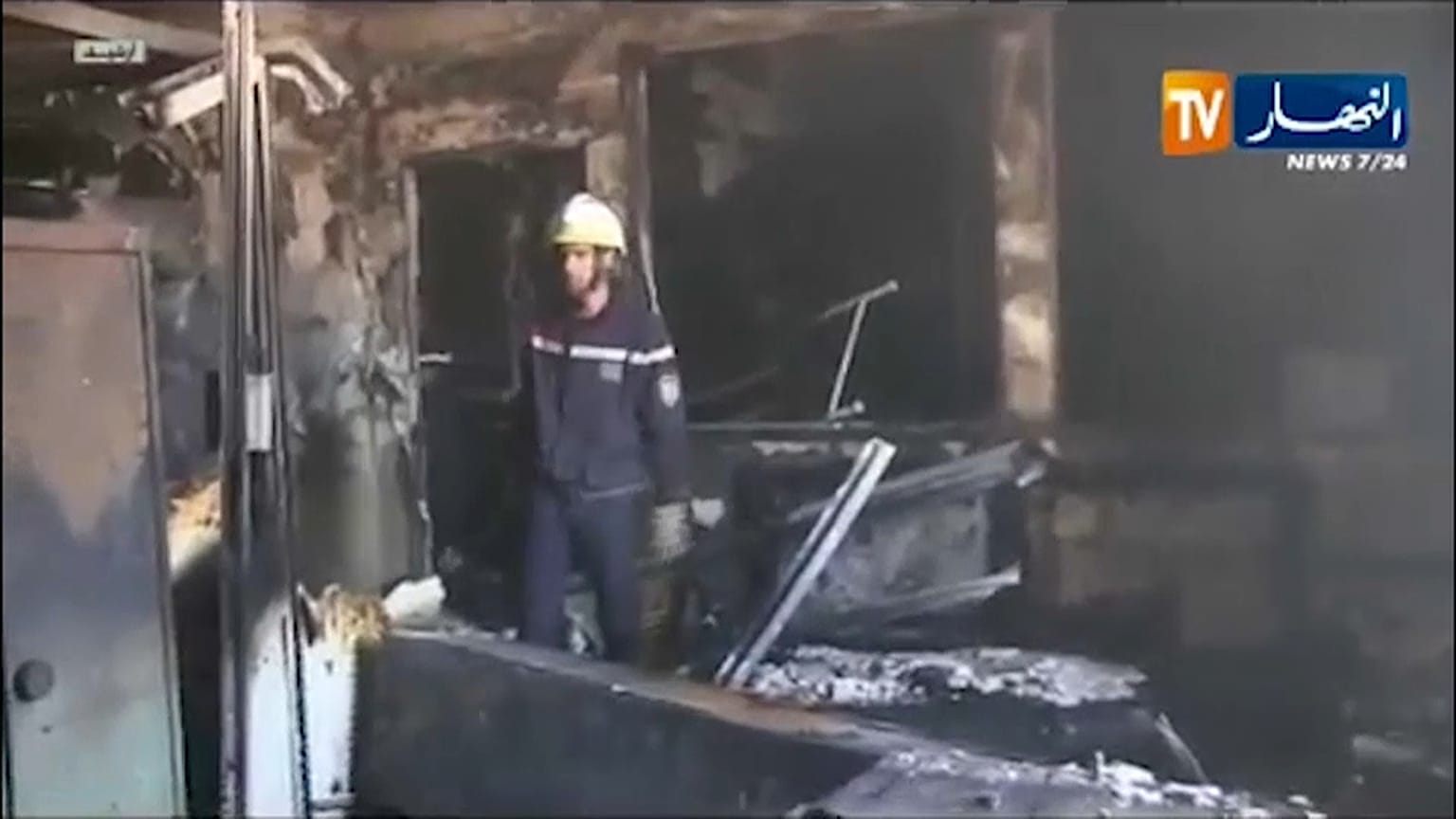 الصورة نقلاً عن تلفزيون النهار الجزائري