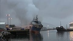 Norvegia: peschereccio russo in fiamme a Tromso
