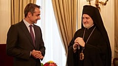 Συνάντηση Κυριάκου Μητσοτάκη - Ελπιδοφόρου