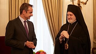 Συνάντηση Κυριάκου Μητσοτάκη - Ελπιδοφόρου