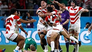 Japan were jubilant as the final whistle secured their huge Rugby World Cup upset