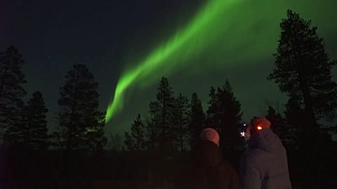 Finland: Northern Lights dance in the night sky