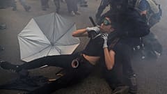Police use tear gas at anti-China protest in Hong Kong