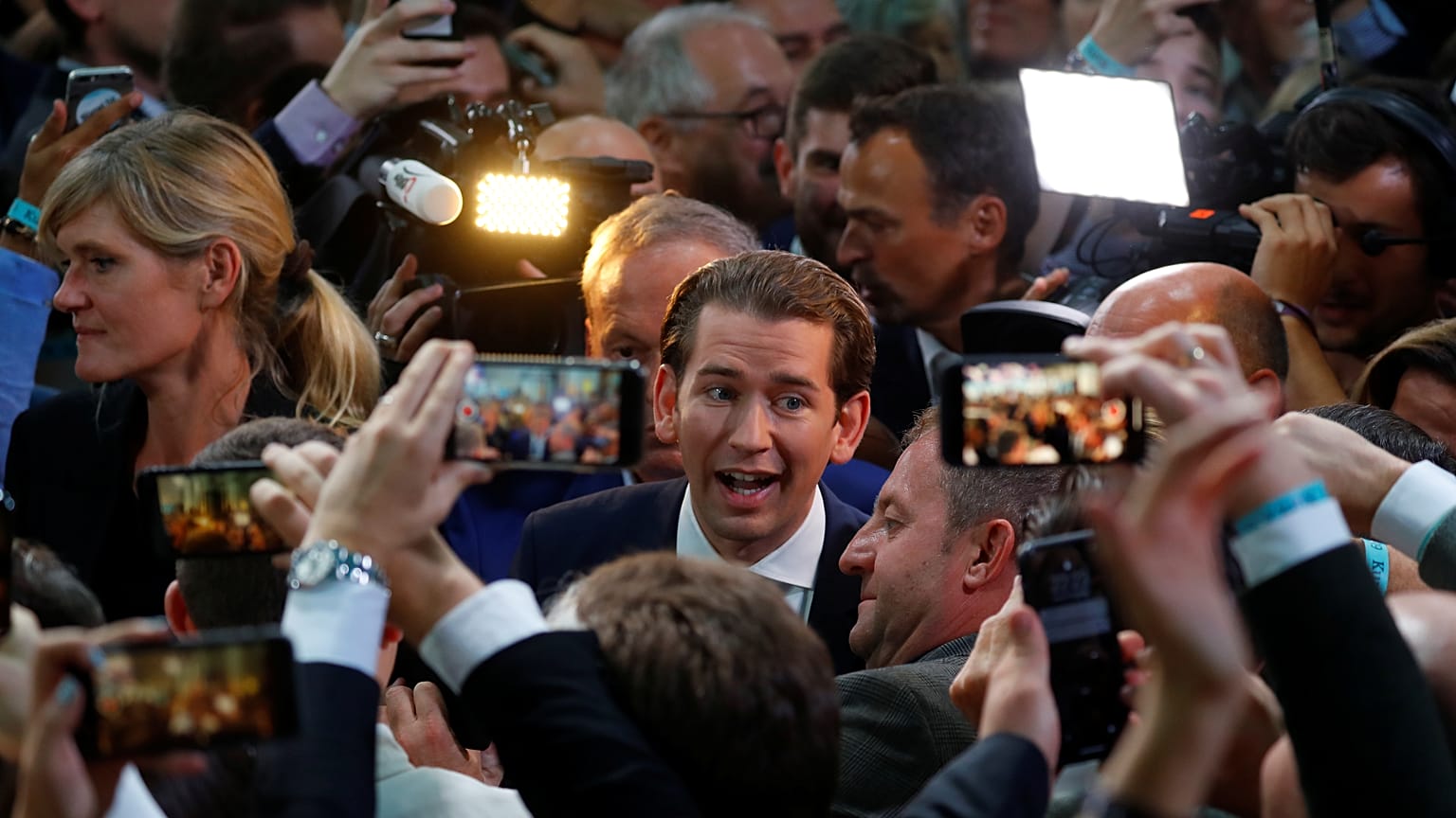 Sebastian Kurz, chef du parti conservateur ÖVP, Vienne (Autriche), le 29/09/2019