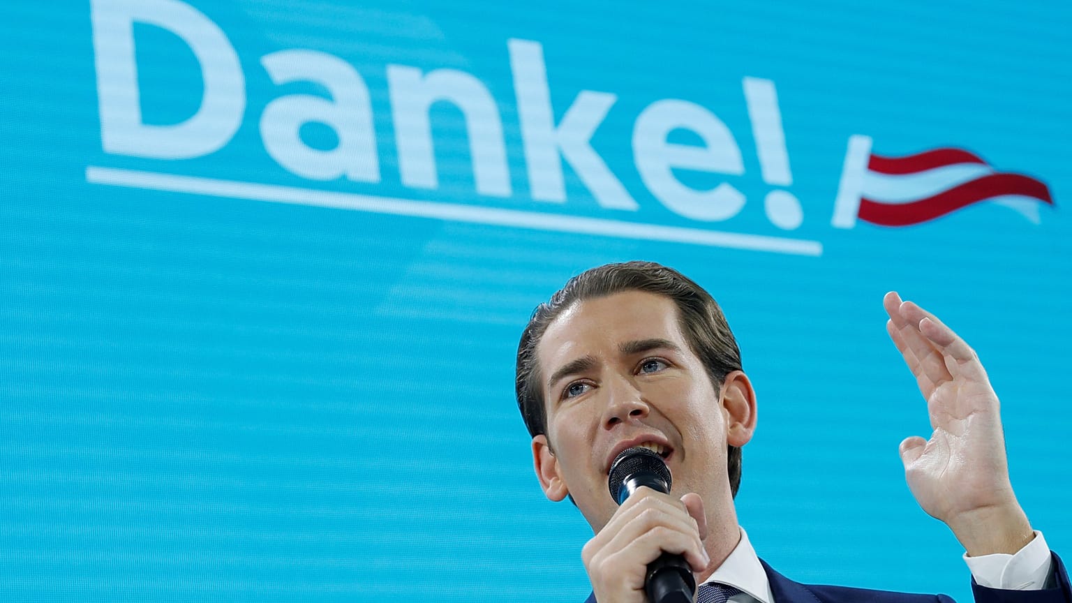 Mehr als 37%: Sprachloser Sebastian Kurz feiert Wahlerfolg der ÖVP