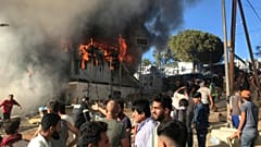 حریق و شورش در اردوگاه پناهجویان لسبوس دو کشته بر جای گذاشت