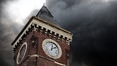 Le ciel de Rouen après l'incendie de l'usine Lubrizol, le 26 septembre 2019.