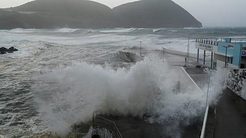 Azores residents face Hurricane Lorenzo damage