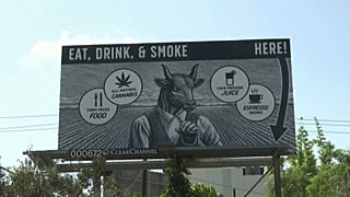 Consumir canábis num restaurante de Hollywood