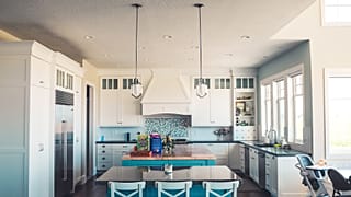 Fridge, home appliances in Kitchen