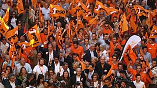 A rally of the Portuguese Social Democrats in Lisbon