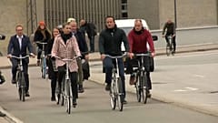 Staatschefs treten in die Pedale