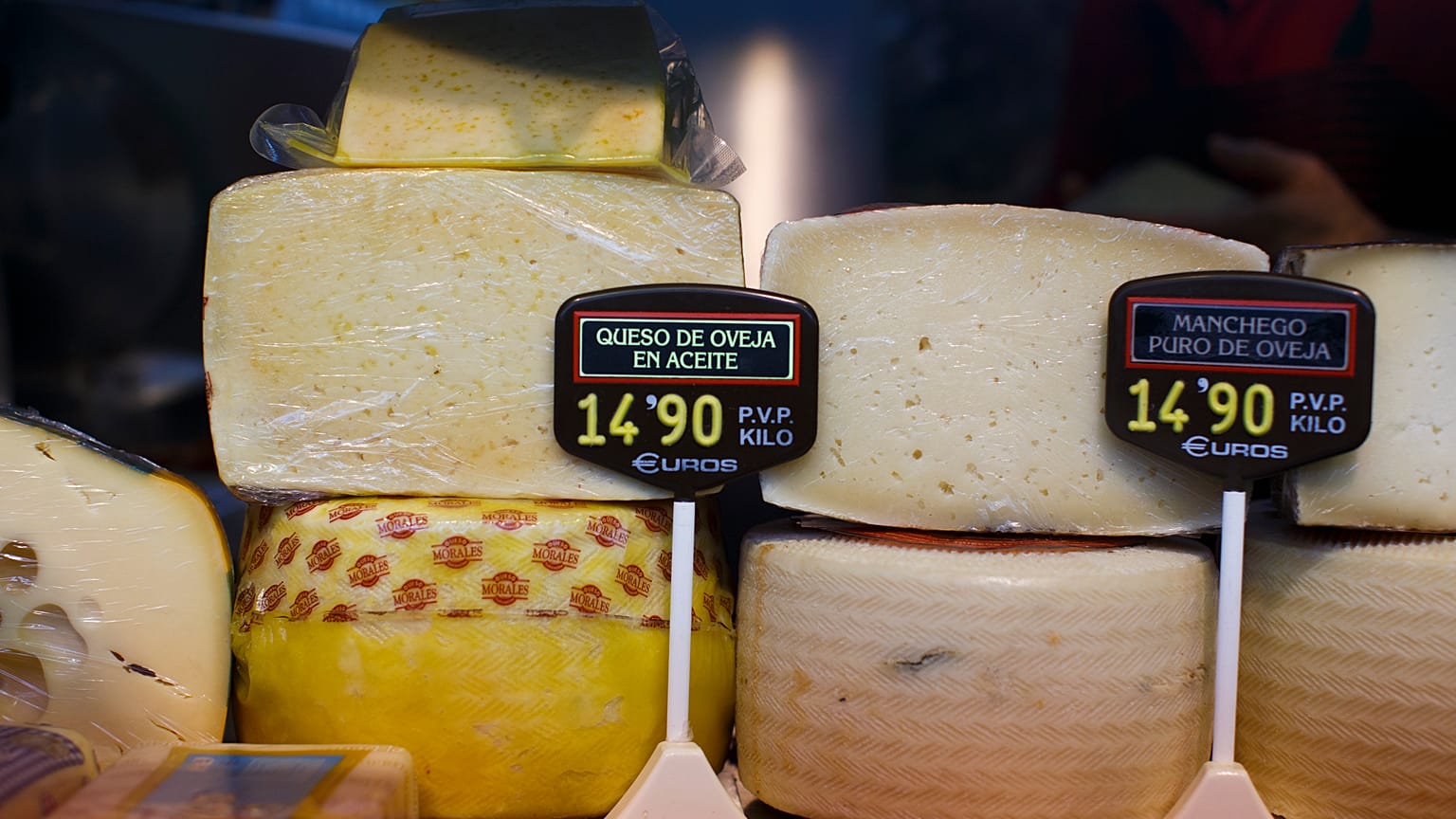 FILE PHOTO: Spanish goat cheese is seen on sale at the Anton Martin market in Madrid, Spain, March 7, 2016.