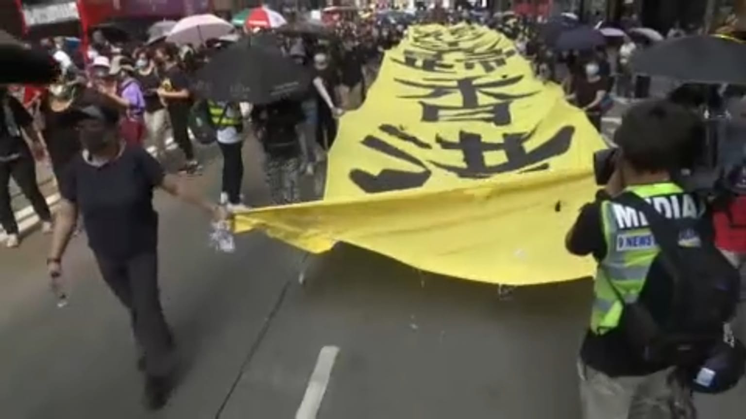 Hong Kong peaceful pro-democracy protest