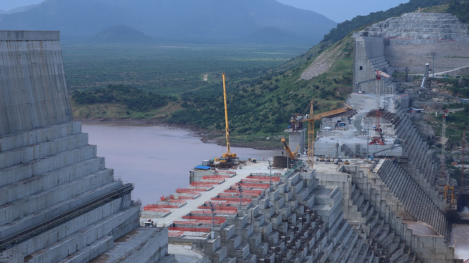 Etiyopya'nın Nil Nehri üzerinde inşa ettiği Hedasi Barajı 