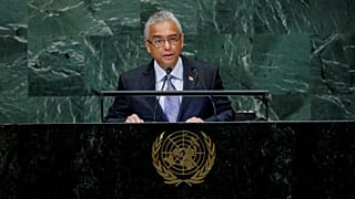 FILE PHOTO: Mauritius Prime Minister Pravind Kumar Jugnauth addresses the 73rd session of the United Nations General Assembly at U.N. headquarters in New York