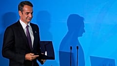 Greece's Prime Minister Kyriakos Mitsotakis 