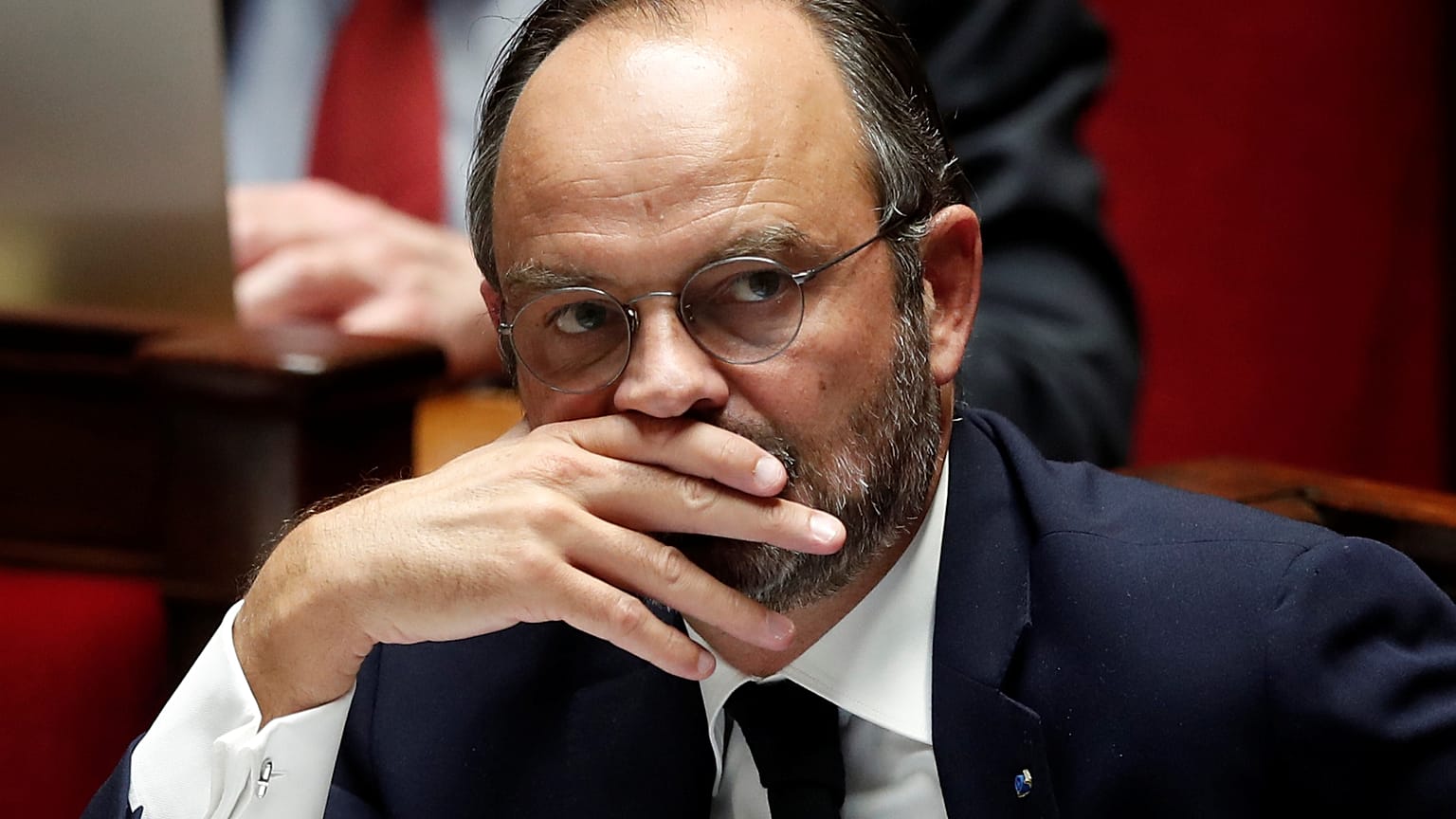 French Prime Minister Edouard Philippe attends a debate on migration at the National Assembly in Paris, France, October 7, 2019. 