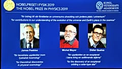Nobel Fizik Ödülü uzay çalışmalarından dolayı James Peebles, Michel Mayor ve Didier Queloz'a verildi