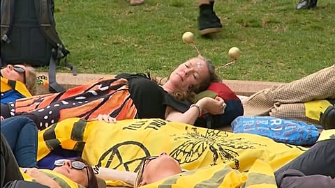 Extinction rebellion protesters arrested in Sydney 