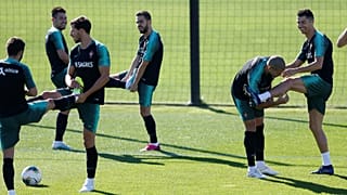 Seleção portuguesa no primeiro treino de preparação para a receção ao Luxemburgo