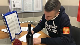 Activists from Sover Russia counduct counter-feit alcohol raids