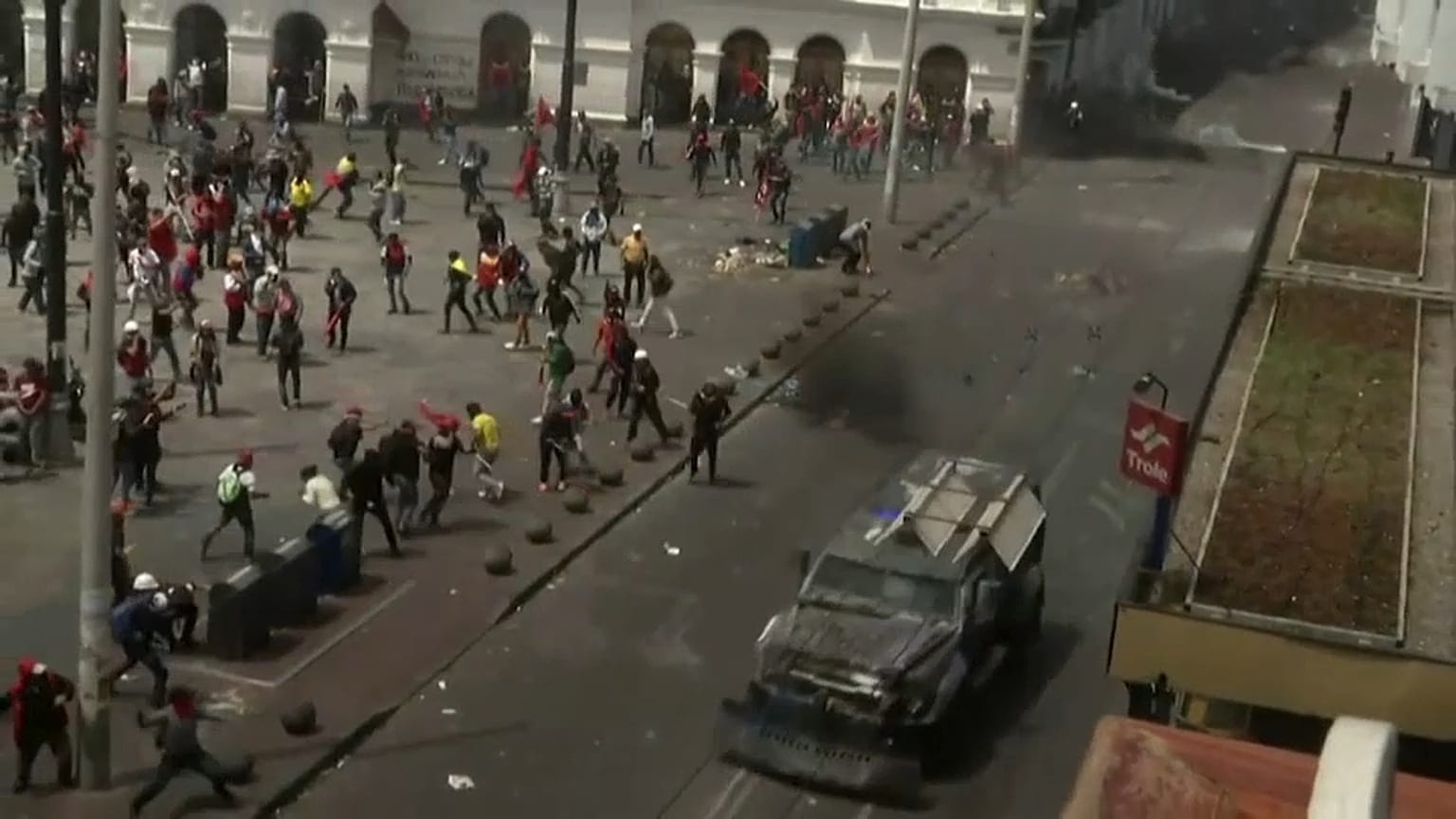 Tenso inicio de la jornada de paro nacional en Ecuador