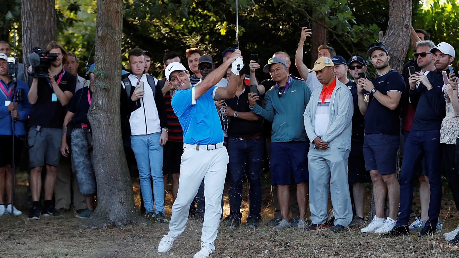 Francesco Molinari, qui impegnato al British Open 2019. 