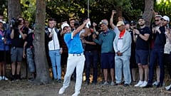 Francesco Molinari, qui impegnato al British Open 2019. 