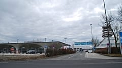 Blick auf den Flughafen