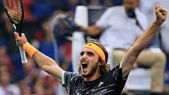 Tennis, Shanghai: Tsitsipás elimina Djokovic, fuori Fognini 