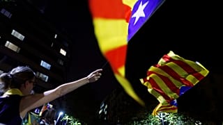 مؤيدو انفصال كتالونيا يحييون الذكرى الثانية لاستفتاء الاستقلال في برشلونة، أكتوبر 2019