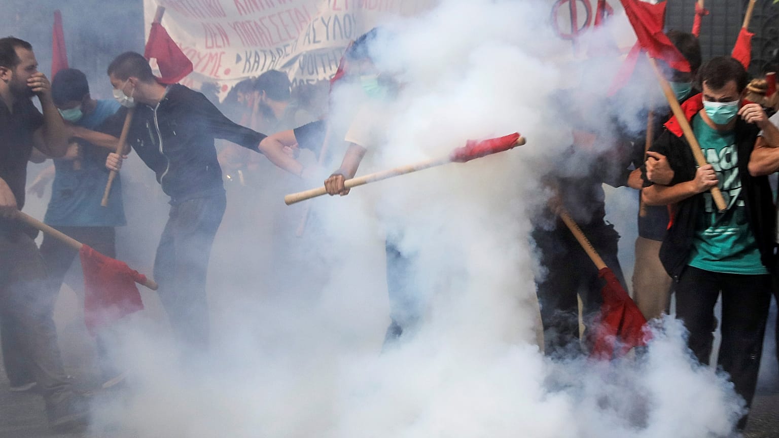 Studenten-Randale in Athen