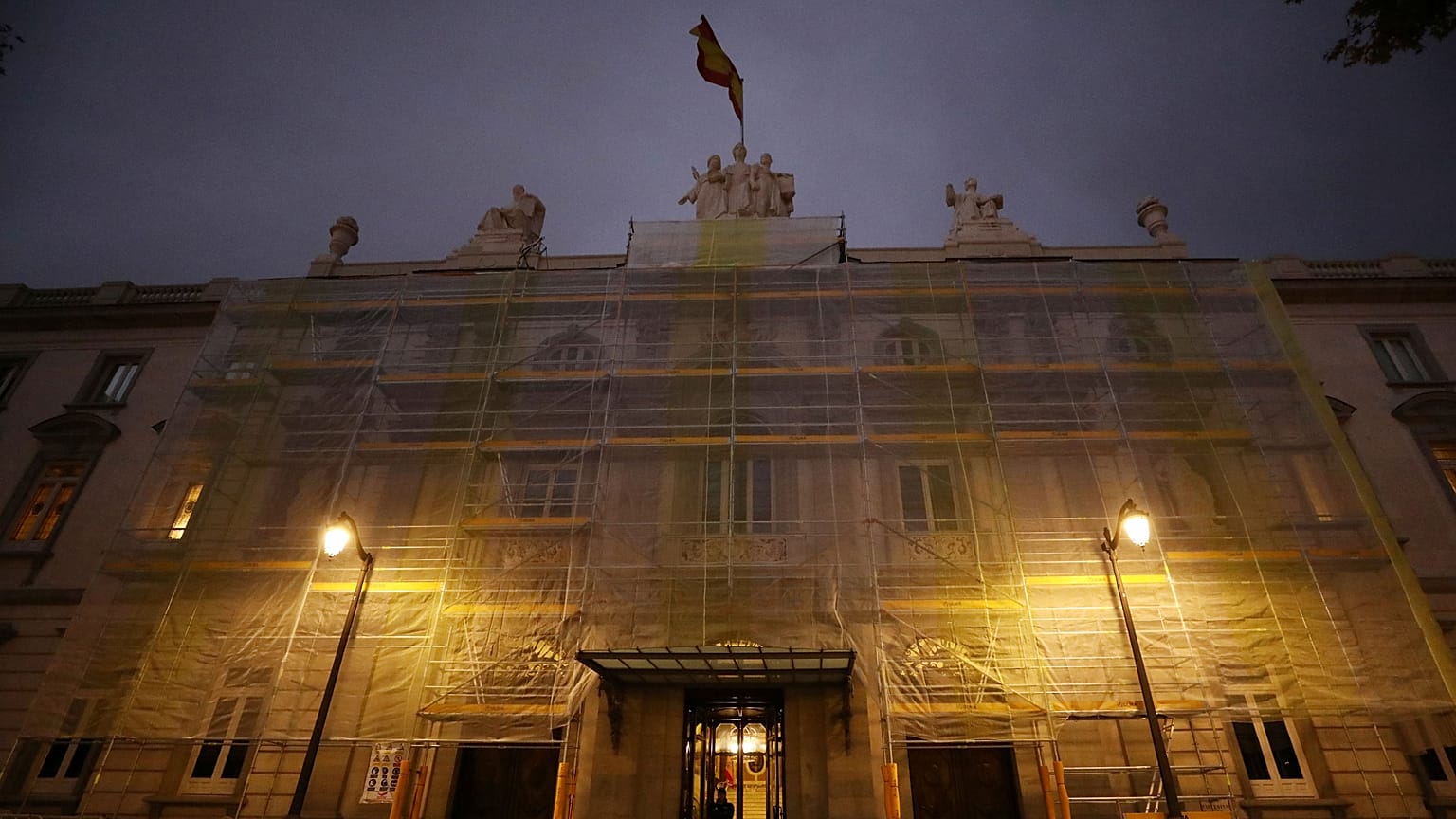El Tribunal Supremo esta mañana. 