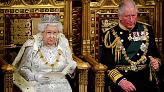 Britain's Queen Elizabeth delivers the Queen's Speech during the State Opening of Parliament in London