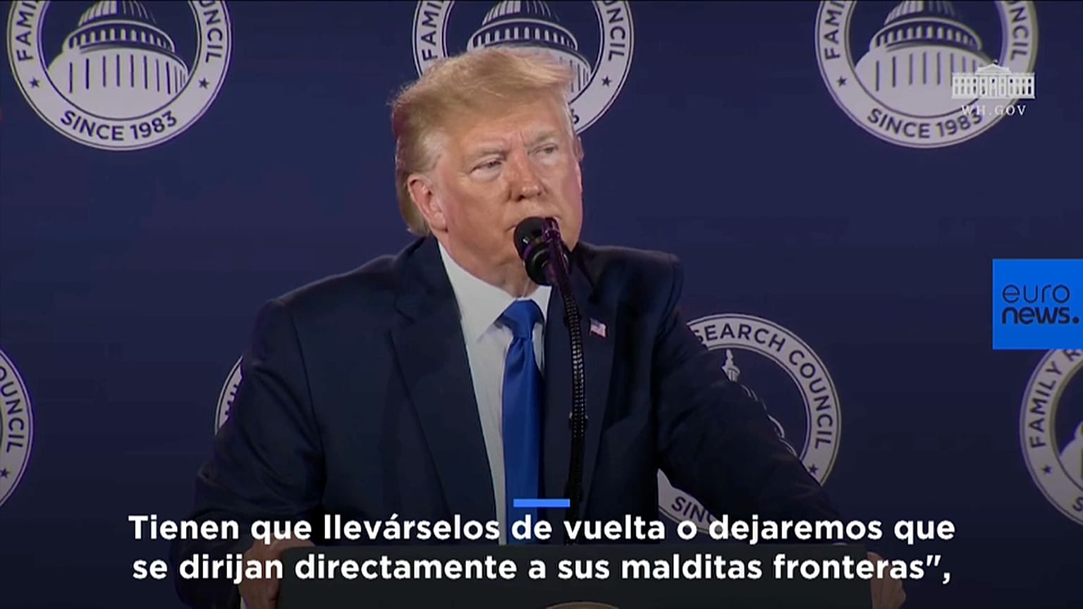Trump amenaza con permitir llegar a los islamistas de Siria a las "malditas fronteras" de Europa