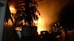 Incêndio em campo de refugiados de Samos