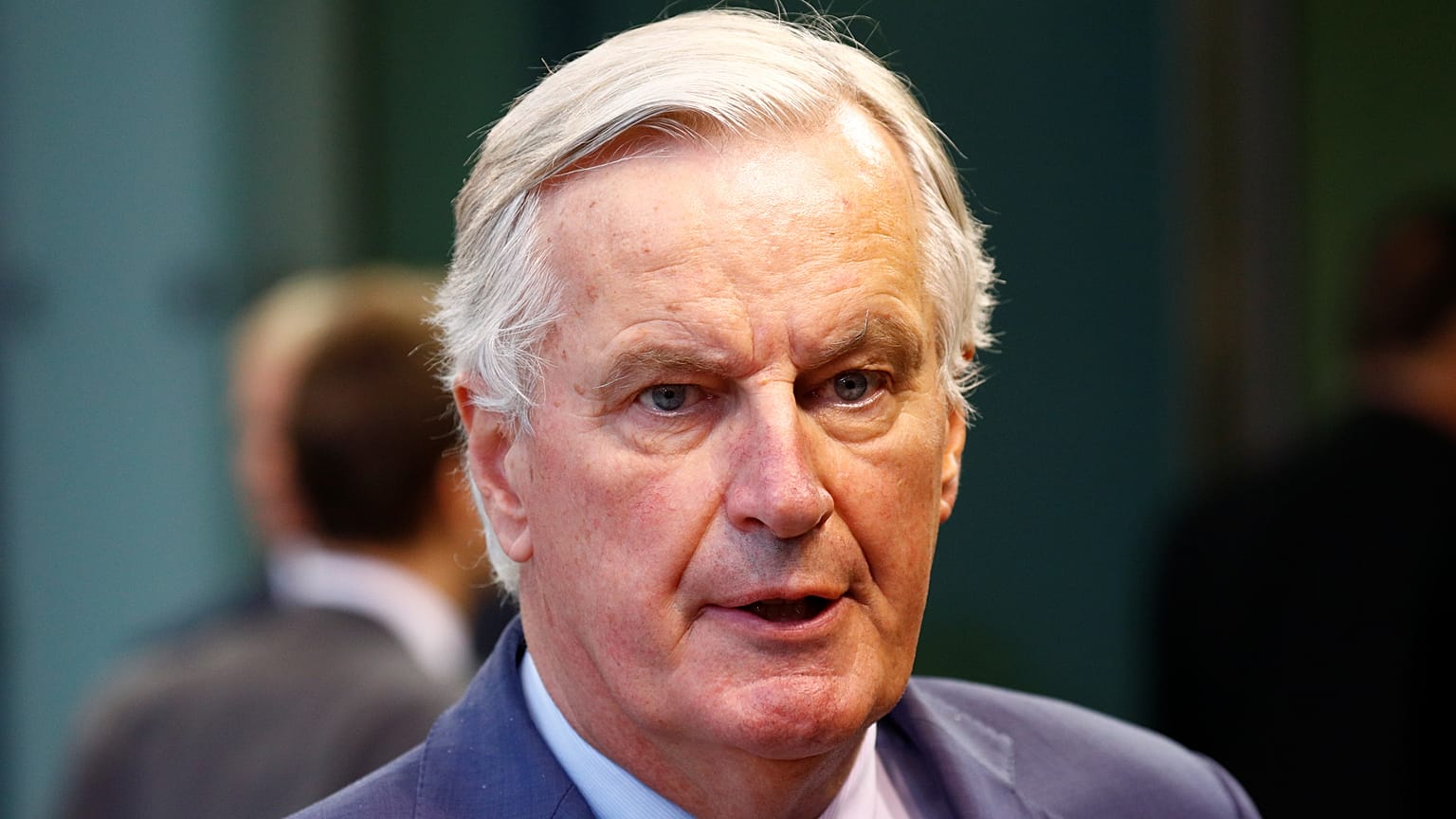 El negociador jefe de la UE en Brexit, Michel Barnier en una rueda de prensa antes de participar en el Consejo de Asuntos Generales en Luxemburgo, el 15 de octubre de 2019