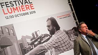 Daniel Auteuil lors de la soirée d'ouverture du Festival Lumière 2019.