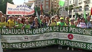Luchan en la calle por el futuro del sistema público de pensiones
