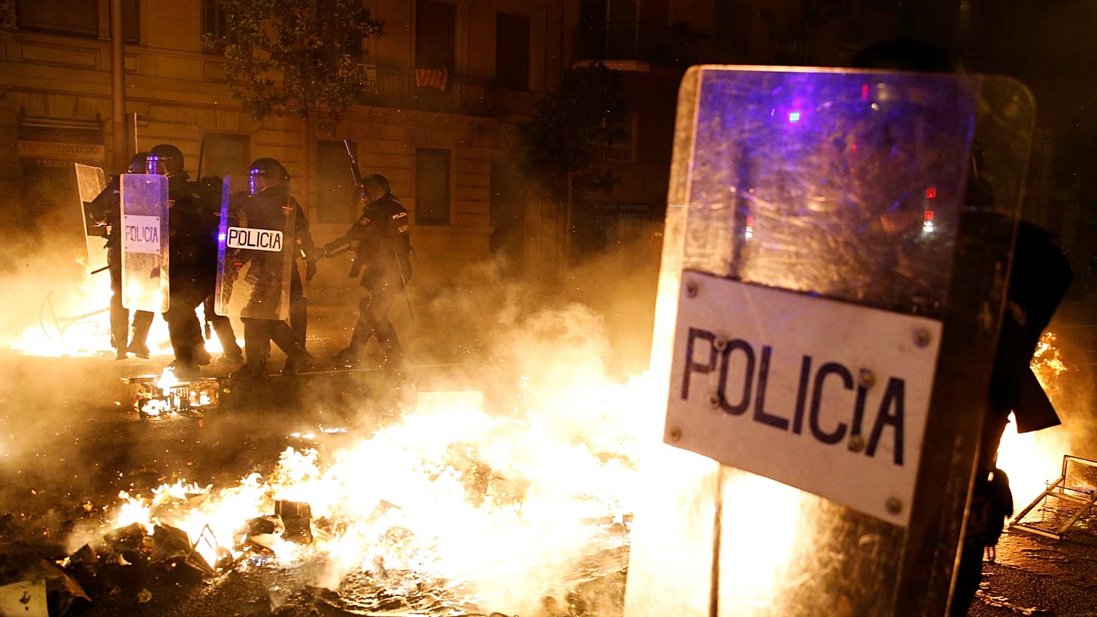 El rostro más violento del independentismo catalán 
