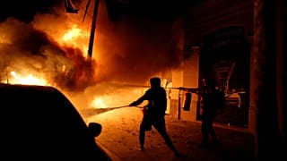 Protesters clash with police in third day of Catalan pro-independence demonstrations