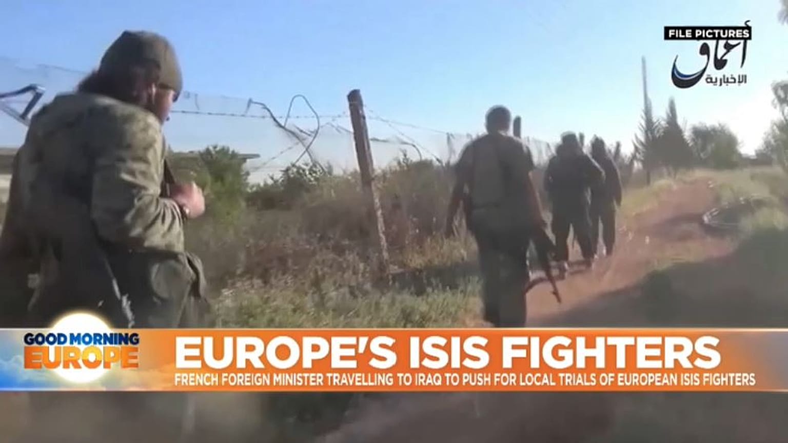 French foreign minister travels to Iraq to push for local trials of European IS fighters