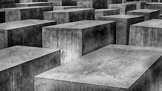 The Holocaust memorial in Berlin, Germany.